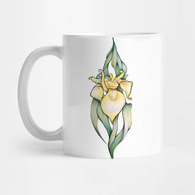 Yellow Iris Flower by Yulla